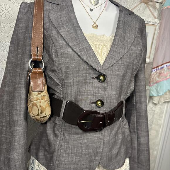vintage‎ office siren fitted blazer top - Picture 5 of 5